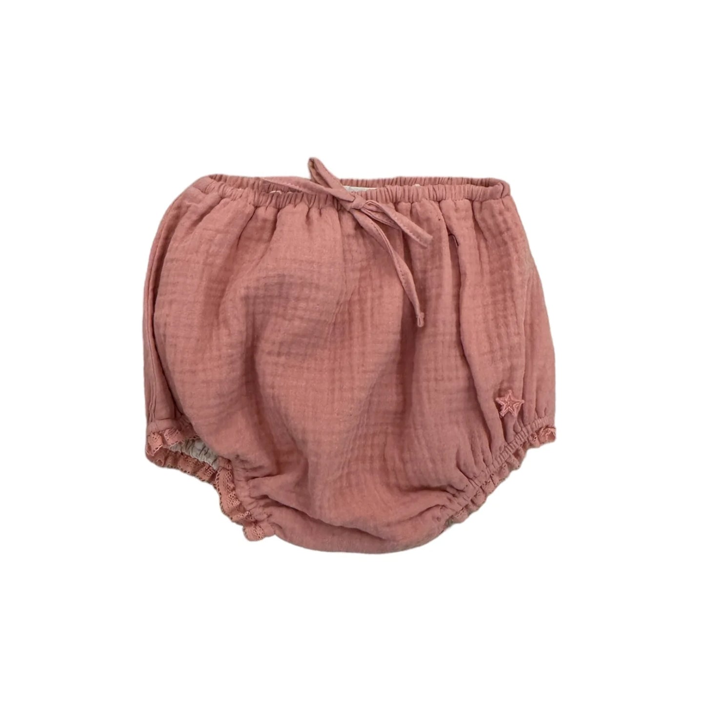 TOCOTO VINTAGE - Baby Pink Muslin Bloomer (3M)