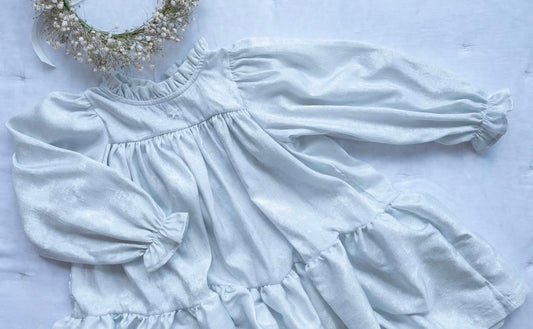 TOCOTO VINTAGE - Shimmer Silver Dress (3M)