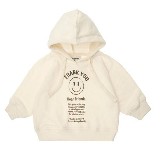 TOCOTO VINTAGE - Off White Plush Hoodie (6Y)