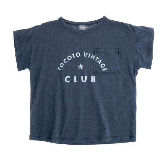 TOCOTO VINTAGE - Blue "Tocoto Vintage Club" Tee (6Y)