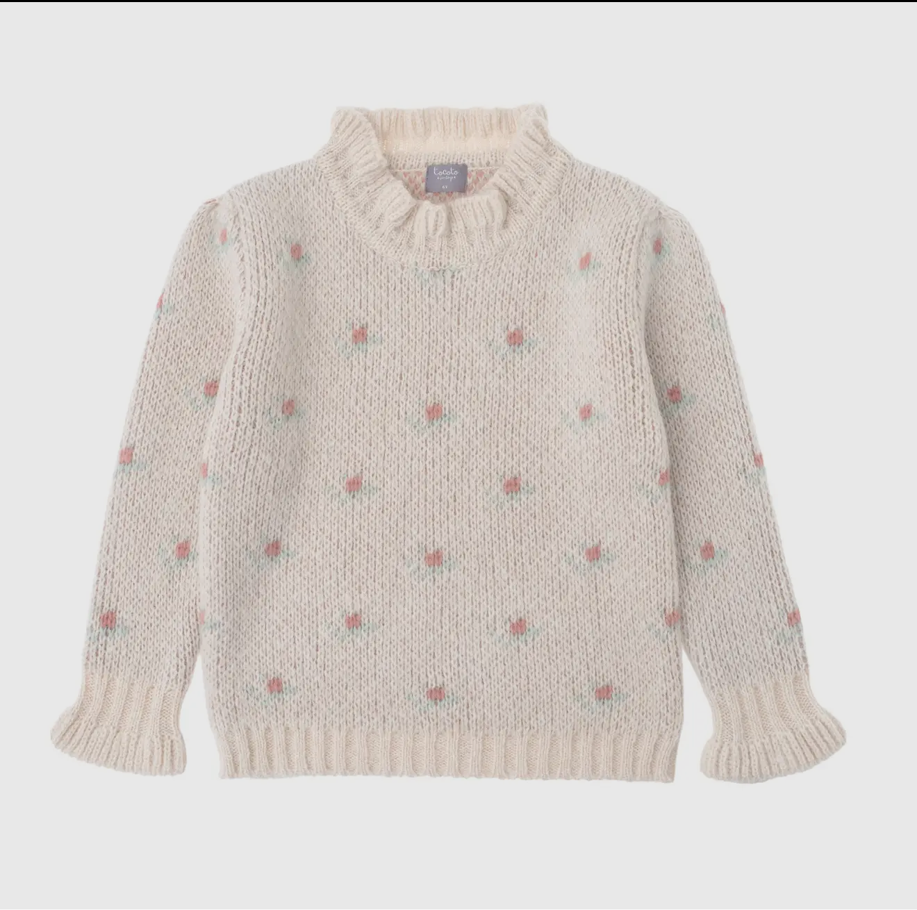 TOCOTO VINTAGE - Soft Flower Sweater (3M)