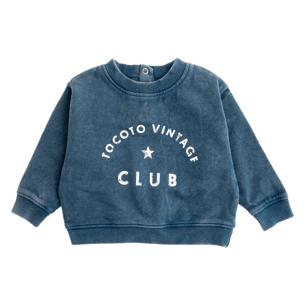 TOCOTO VINTAGE - Logo Sweater Blue