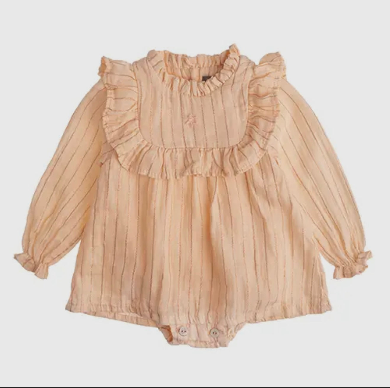 TOCOTO VINTAGE - Baby Striped Lurex Dress (3M)