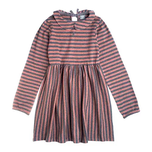 TOCOTO VINTAGE - Striped Organic Cotton Dress (6Y)