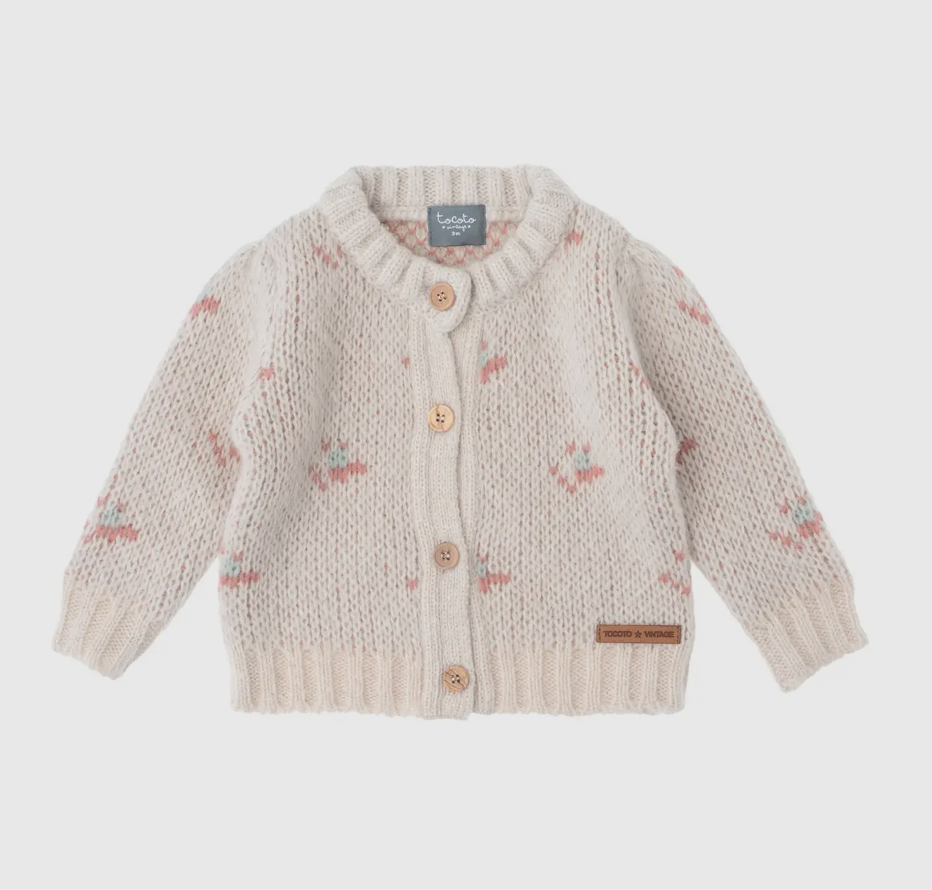 TOCOTO VINTAGE - Soft Flower Cardigan (3M)