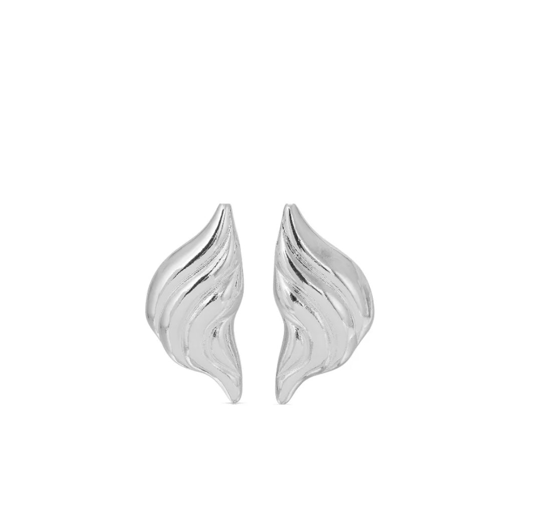 HEAVEN MAYHEM - Croissant Silver Earrings