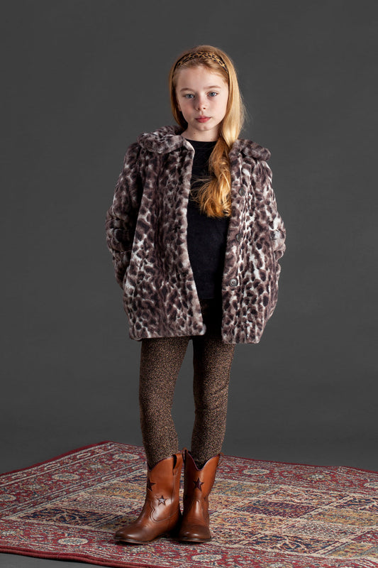 TOCOTO VINTAGE - Gold Glitter Leggings (6Y)