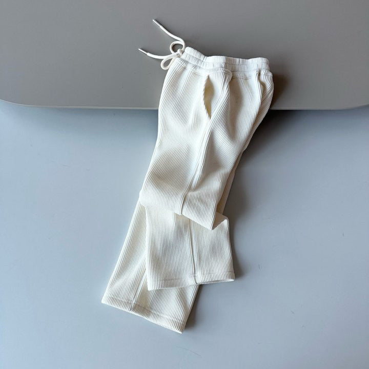 Fluffy Banding Rib Pants