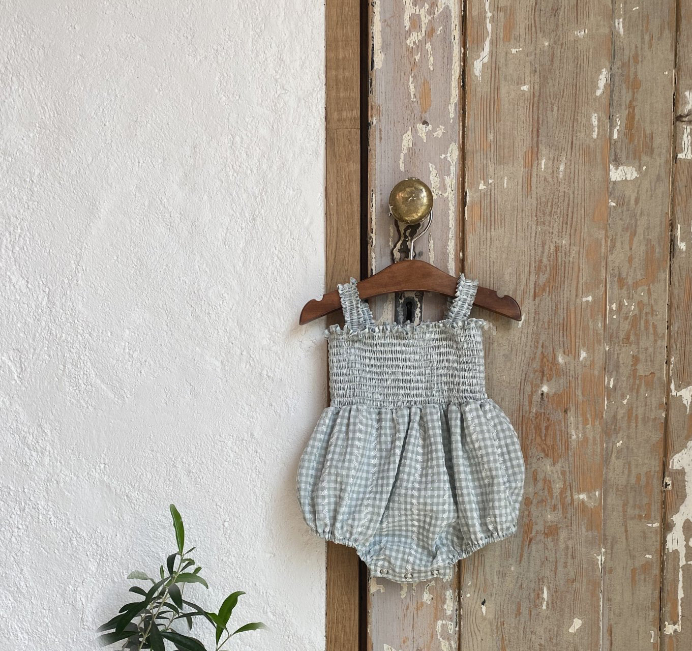 Jena Check Romper