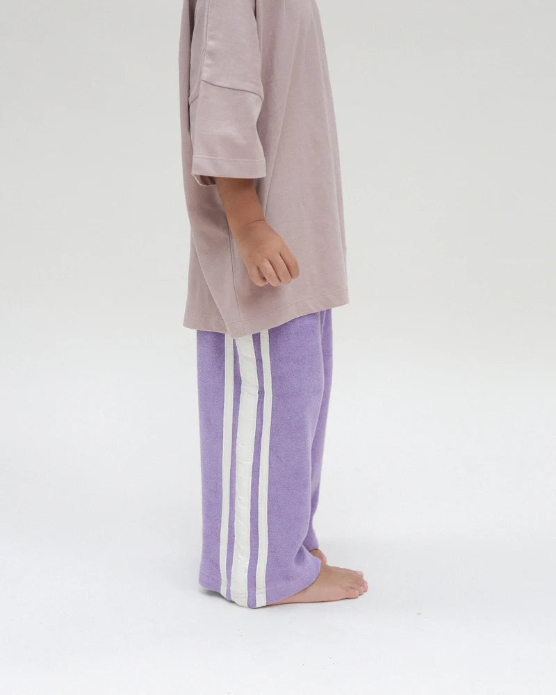 Racer Terry Wide Leg Pant