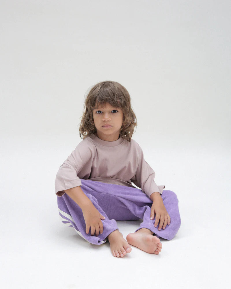 Racer Terry Wide Leg Pant