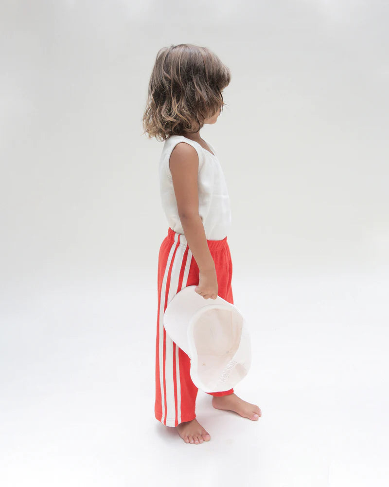 Racer Terry Wide Leg Pant