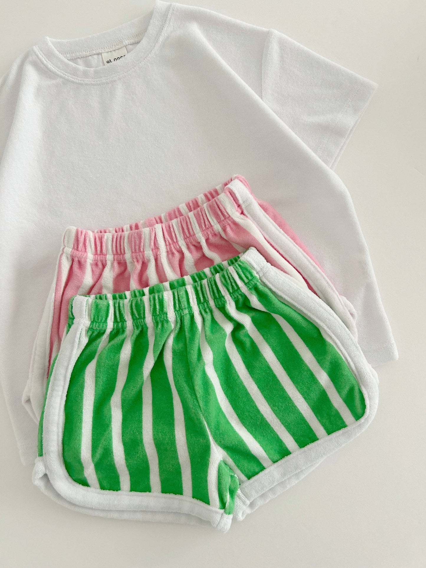 Kids Terry Cloth Stripe Shorts