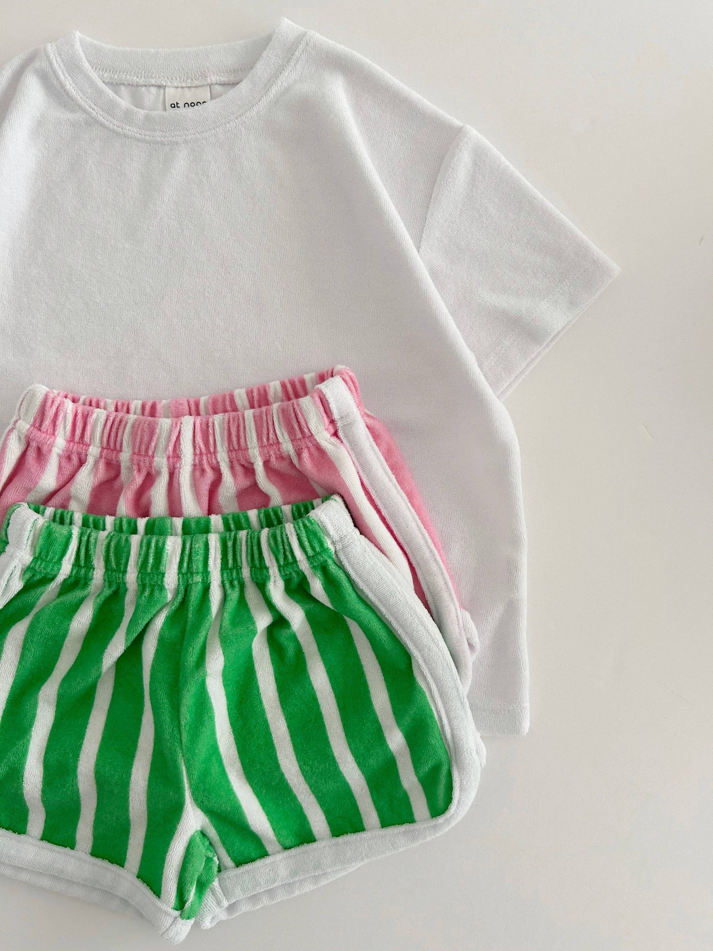 Kids Terry Cloth Stripe Shorts