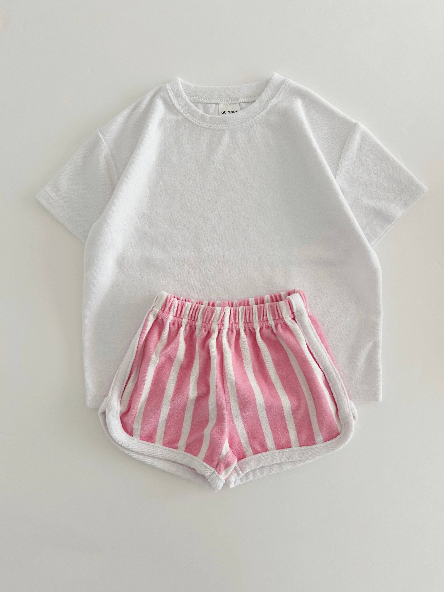 Kids Terry Cloth Stripe Shorts