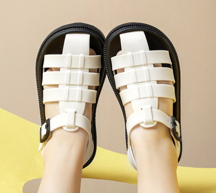 Caged Jelly Sandals
