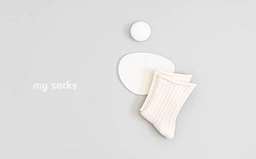 Ribbed Pastel Socks