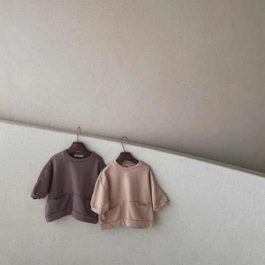 Neutral Pocket Sweater