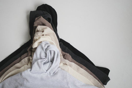 Suki Waffle Hooded Sweater