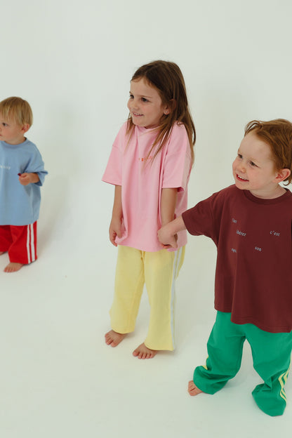 C'est Organic Cotton Tee - Brown/Blue