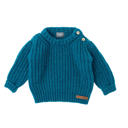 TOCOTO VINTAGE - Oversized Teal Sweater (3M)
