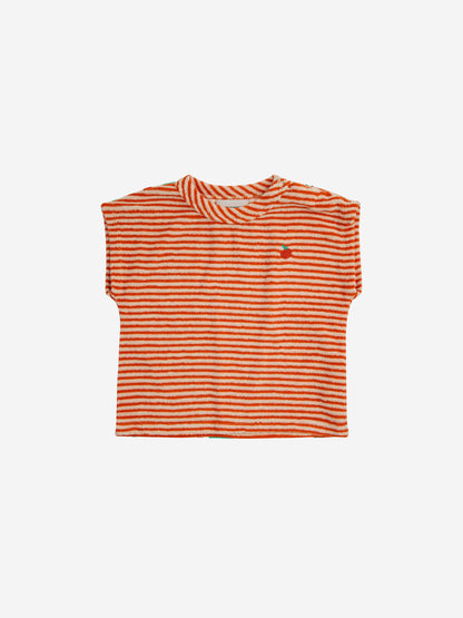 Baby Orange Stripes Terry T-Shirt