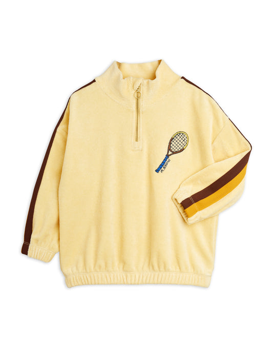 Tennis Embroidered Half Zip Sweatshirt