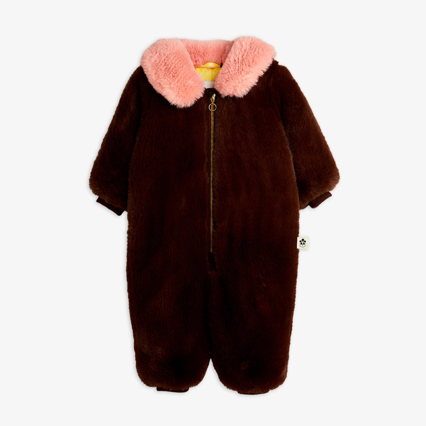 Fluffy Faux Fur Baby Coverall