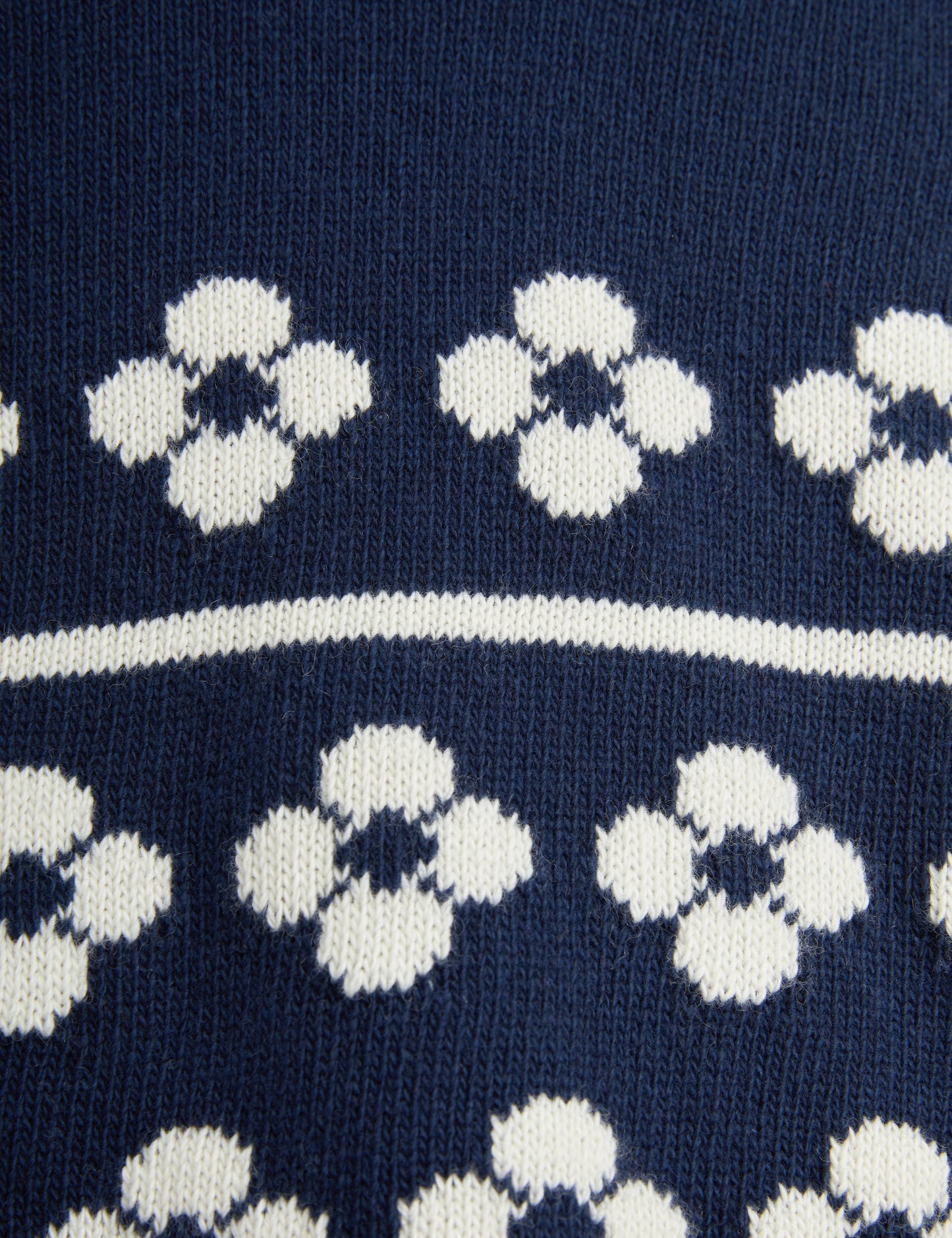 Flowers Knitted Wool Sweater