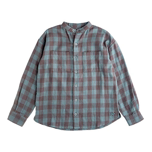 TOCOTO VINTAGE - Vichy Teal Shirt (3M)