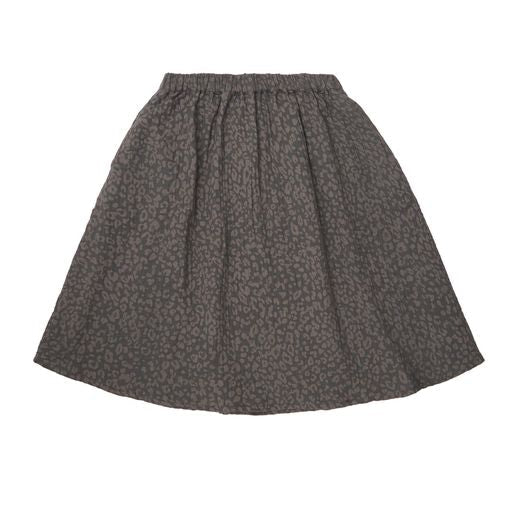 TOCOTO VINTAGE - Dark Animal Print Midi Skirt