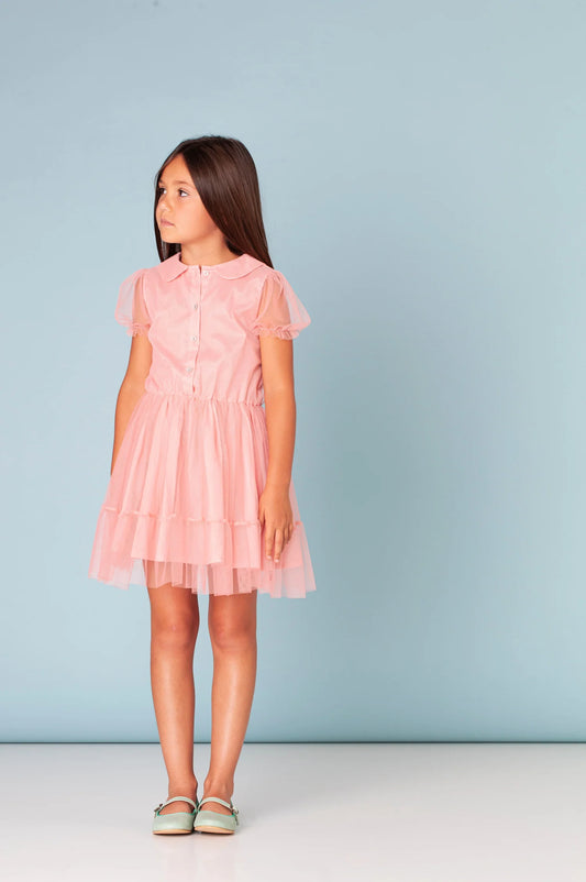 TOCOTO VINTAGE - Pink Tulle Dress (6Y)