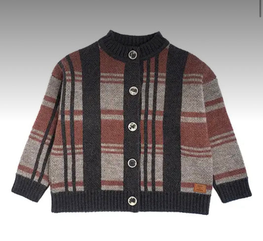 TOCOTO VINTAGE - Knitted Cardigan Checked