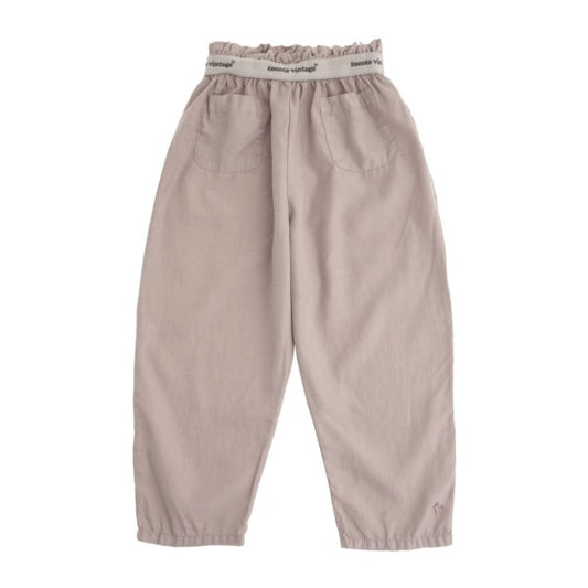 TOCOTO VINTAGE - Greige Silky Pant (6Y)