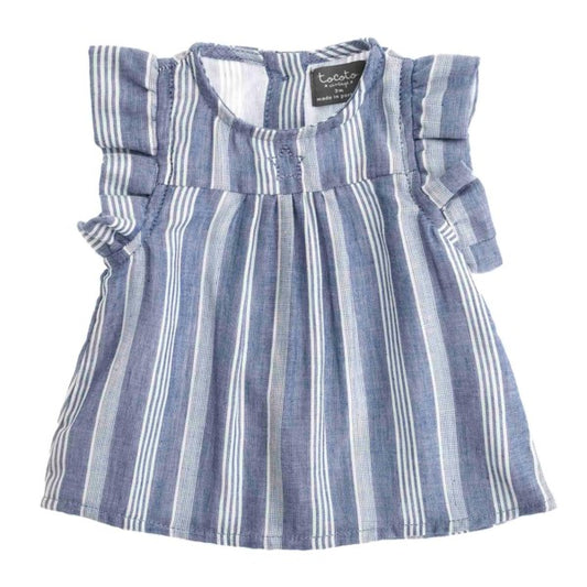 TOCOTO VINTAGE - Wide Stripe Dress with Bloomers (3M)