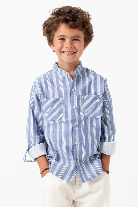 TOCOTO VINTAGE - Wide Stripe Shirt (6Y)