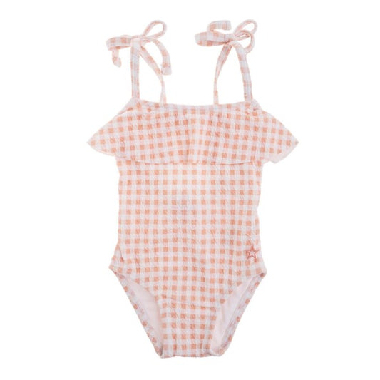 TOCOTO VINTAGE - Pink Gingham Swimmer (3M)