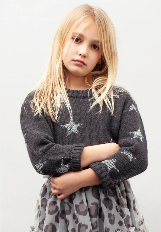 TOCOTO VINTAGE - Lurex Stars Sweater (6Y)