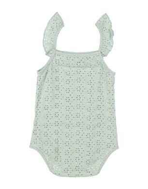 TOCOTO VINTAGE - Green Eyelet Onesie (3M)
