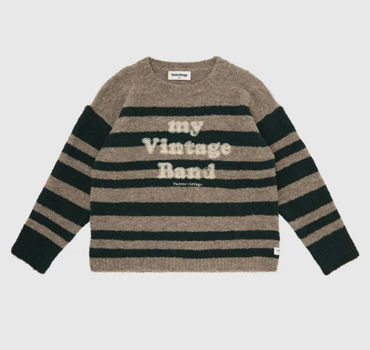 TOCOTO VINTAGE - My Vintage Band Striped Sweater