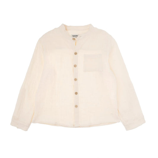 TOCOTO VINTAGE - Linen Blend Long Sleeve (6Y)