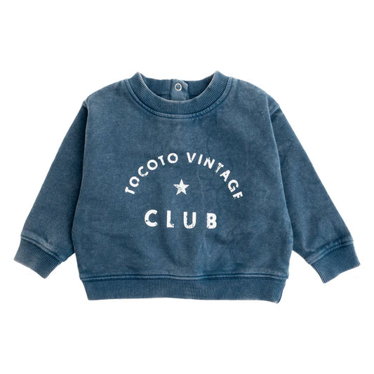 TOCOTO VINTAGE - Logo Sweater Blue