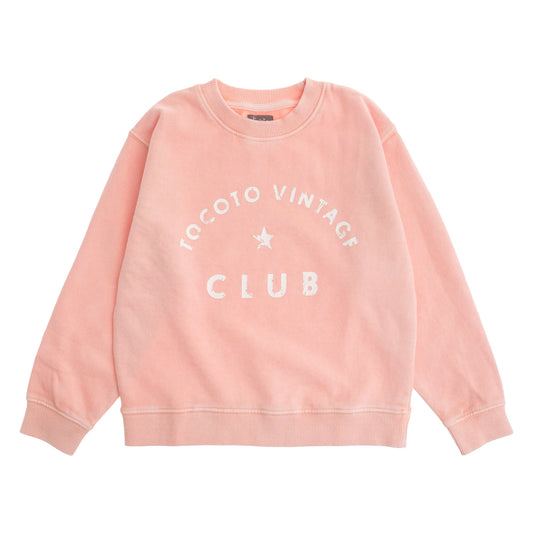 TOCOTO VINTAGE - Logo Sweater Pink (6Y)