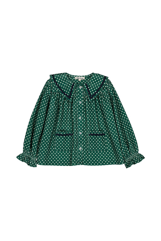 Flo Blouse Mint Dots