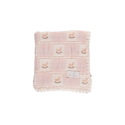 Rocking Horse Blanket Mauve