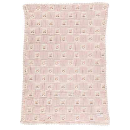 Rocking Horse Blanket Mauve