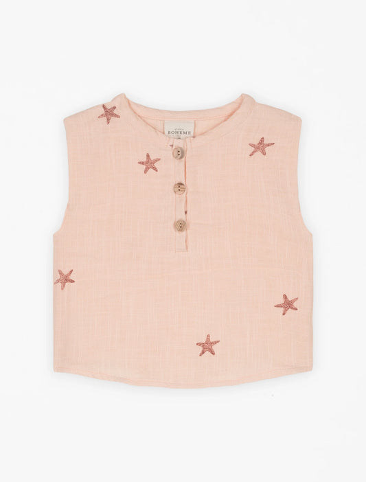 GET SPILLED MILK - Roman Tank Pink Starfish